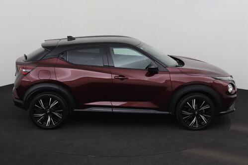 NISSAN Juke N-DESIGN 1.0L DIG-T 114 DCT MY23 + A/T + GPS + CAMERA + HALF/LEDER + PDC + CRUISE + ALU 19