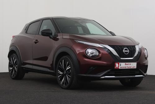 NISSAN Juke N-DESIGN 1.0L DIG-T 114 DCT MY23 + A/T + GPS + CAMERA + HALF/LEDER + PDC + CRUISE + ALU 19