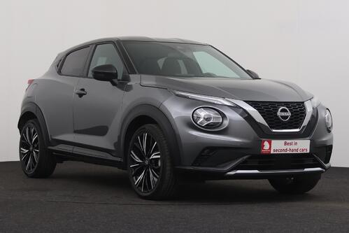 NISSAN Juke N-DESIGN 1.0L DIG-T 114 DCT MY23 + A/T + GPS + CAMERA + HALF/LEDER + PDC + CRUISE + ALU 19