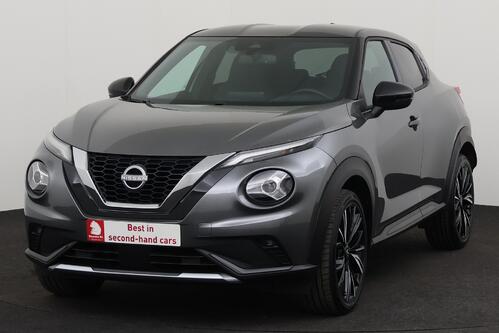 NISSAN Juke N-DESIGN 1.0L DIG-T 114 DCT MY23 + A/T + GPS + CAMERA + HALF/LEDER + PDC + CRUISE + ALU 19