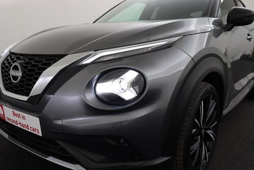 NISSAN Juke N-DESIGN 1.0L DIG-T 114 DCT MY23 + A/T + GPS + CAMERA + HALF/LEDER + PDC + CRUISE + ALU 19