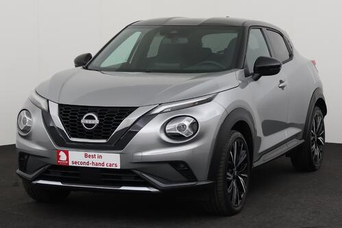 NISSAN Juke N-DESIGN 1.0L DIG-T 114 DCT MY23 + A/T + GPS + CAMERA + HALF/LEDER + PDC + CRUISE + ALU 