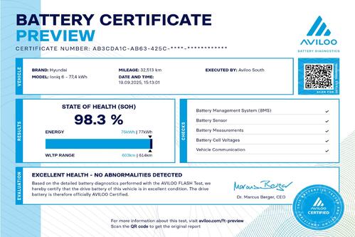 HYUNDAI IONIQ 6 FIRST EDITION 77.4 kWh  + A/T + GPS + CARPLAY + CAMERA + PDC + CRUISE (ACC) + ALU 20