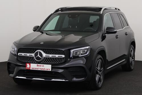 MERCEDES-BENZ GLB 200 iA AMG-LINE + 7PL. + GPS + CAMERA + PDC + CRUISE + PANO + LEDER/ALCANTARA + ALU 