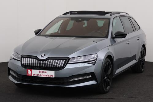 SKODA Superb *COMBI SPORTLINE 1.4TSI iV DSG6 + GPS + CARPLAY + CAMERA + PDC + LEDER/ALCANTARA + PANO DAK + ALU 18