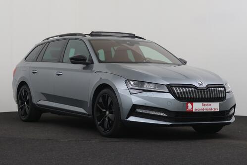 SKODA Superb *COMBI SPORTLINE 1.4TSI iV DSG6 + GPS + CARPLAY + CAMERA + PDC + LEDER/ALCANTARA + PANO DAK + ALU 18