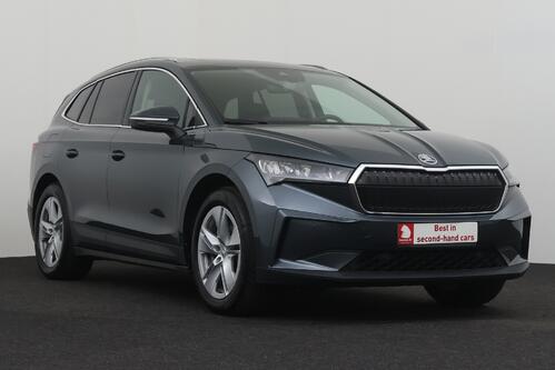 SKODA Enyaq iV 80 82 kWh + A/T + GPS + LEDER + CARPLAY + CAMERA + PDC + PANO DAK + CRUISE(ACC) + ALU