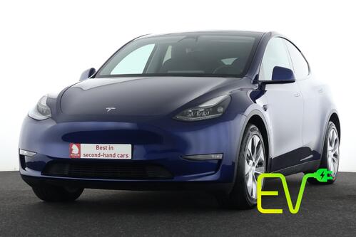 TESLA Model Y LONG RANGE DUAL MOTOR AWD 78.8 kWh + A/T + GPS + LEDER + CAMERA + PANO DAK + CRUISE + ALU 19